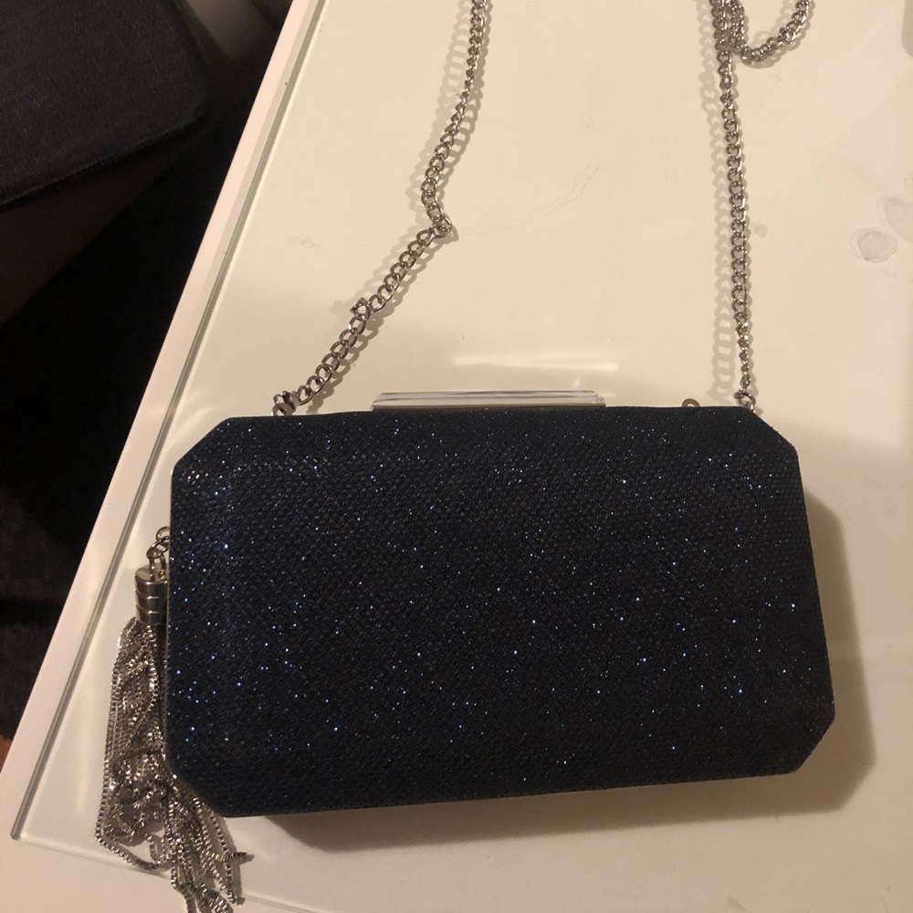 Metallic Mesh Clutch by Nina